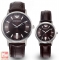 Đồng hồ đôi Armani AR2413 AR2414 dây da sang trọng