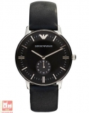 Đồng hồ Armani AR0382 - Đồng hồ nam - Dây da đen, mặt đen