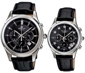 Đồng hồ đôi Casio EFR-517L-1AV SHE-5023L-1AV
