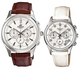 Đồng hồ đôi Casio dây da EFR-517L-7AV