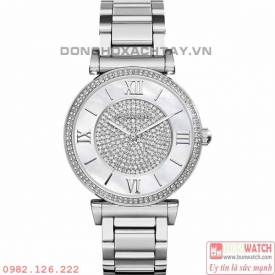 MICHAEL KORS WATCH CATLIN SILVER TONE MK3355 CHÍNH HÃNG