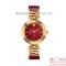 Versace V-signature analog display swiss quartz red watch VLA030014 siêu sang