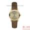 BURBERRY THE CITY LEATHER STRAP GOLD-TONE DIAL BU9153