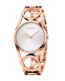 CALVIN KLEIN K5U2M646 Round Silver Dial Ladies Watch authentic
