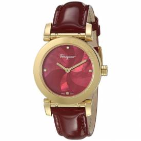 SALVATORE FERRAGAMO Lady Diamonds Gold FP1780016 authentic