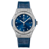 HUBLOT CLASSIC FUSION TITANIUM 542.NX.7170.LR BLUE Replica