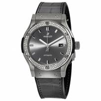 Hublot-Classic-Fusion-Titanium-Bezel-Diamond-Grey-Dial-542NX7071LR1104