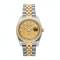 Rolex Champagne Diamonds Yellow Gold And Stainless Steel Datejust 116233
