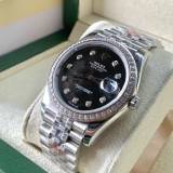 Rolex Datejust 116234-002 Mặt Số Xà Cừ Đen Viền và Cọc Số Diamond