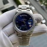 ROLEX Day-Date Blue Dial diamon bezel 228239-0003