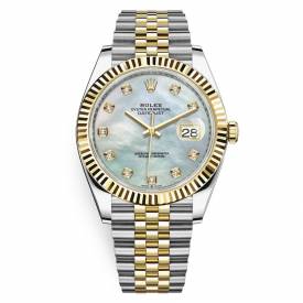 Rolex DateJust Yellow Gold White MOP diamond 126333-0018