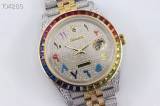 Rolex Datejust II 40mm Diamond and Sapphire Bust Down Iced Out Steel Watch 126300