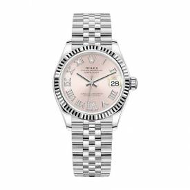 Rolex DateJust Oystersteel and White Gold Diamond Bezel 278274-0024
