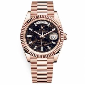 Rolex Day-Date Everose Gold Eisenkiesel Dial 228345-0016