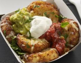 MÓN NGON NACHOS TỪ KHOAI TÂY NGHIỀN TRÒN HASH ROUND