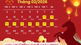 Lịch Nghỉ Tết Nguyên Đán 2026