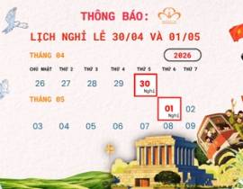 Lịch Nghỉ Lễ 30/4 Và Ngày Quốc Tế Lao Động 1/5 Năm 2026
