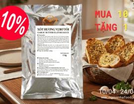 Khuyến Mãi Mua 10 Tặng 1 Xốt Hương Vị Bơ Tỏi Kewpie