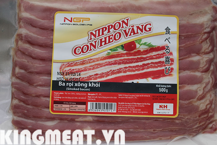 BA RỌI XÔNG KHÓI XỊN-NIPPON SMOKED BACON GÓI 500GR