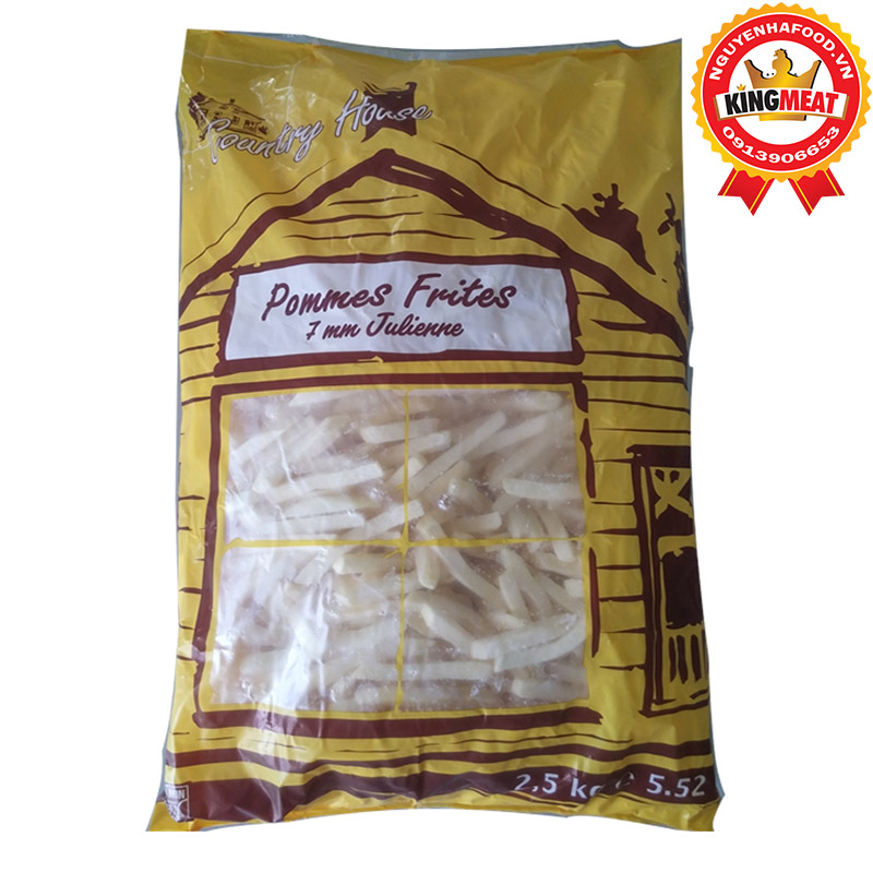KHOAI TÂY ĐÔNG LẠNH AVIKO POMMES FRITE 7MM 1/4 JULIENNE (COUNTRY HOUSE)