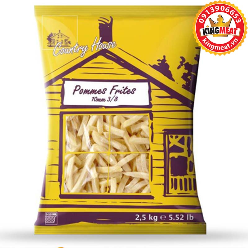 KHOAI TÂY AVIKO POMMES FRITES 9.5MM 3/8 (COUNTRY HOUSE)