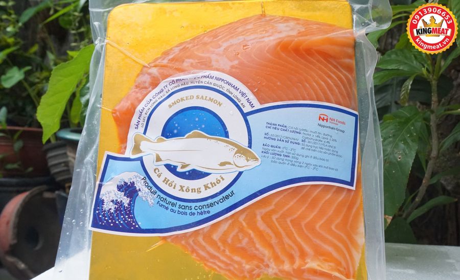 CÁ HỒI XÔNG KHÓI ĐÓNG VỈ - PORTION SLICED SMOKED SALMON