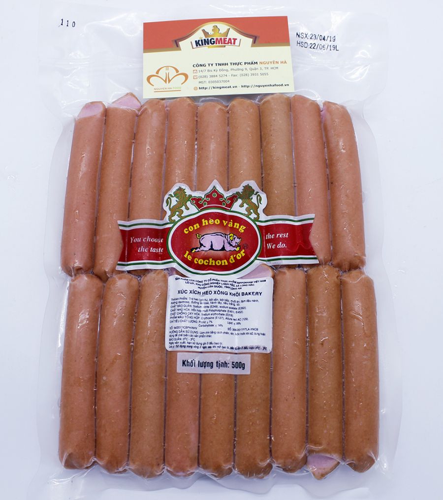XÚC XÍCH BOULANGER XÔNG KHÓI (36 CÂY/KG) - BAKERY SAUSAGE