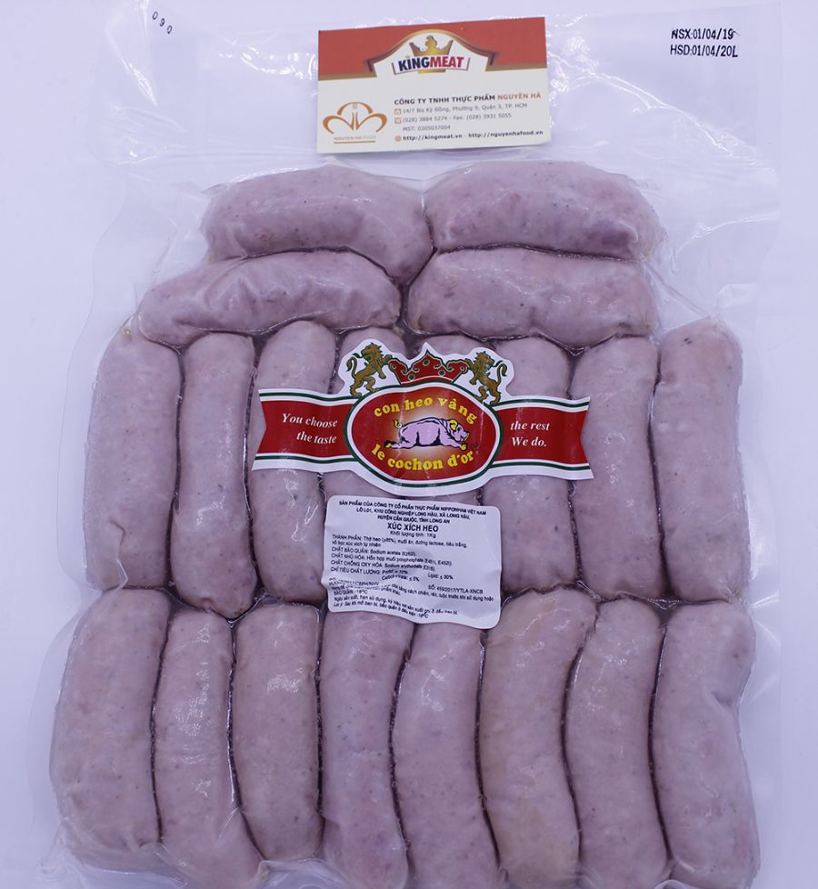 XÚC XÍCH CUMBERLAND 50GR - CUMBERLAND SAUSAGE - 1 KG/GÓI