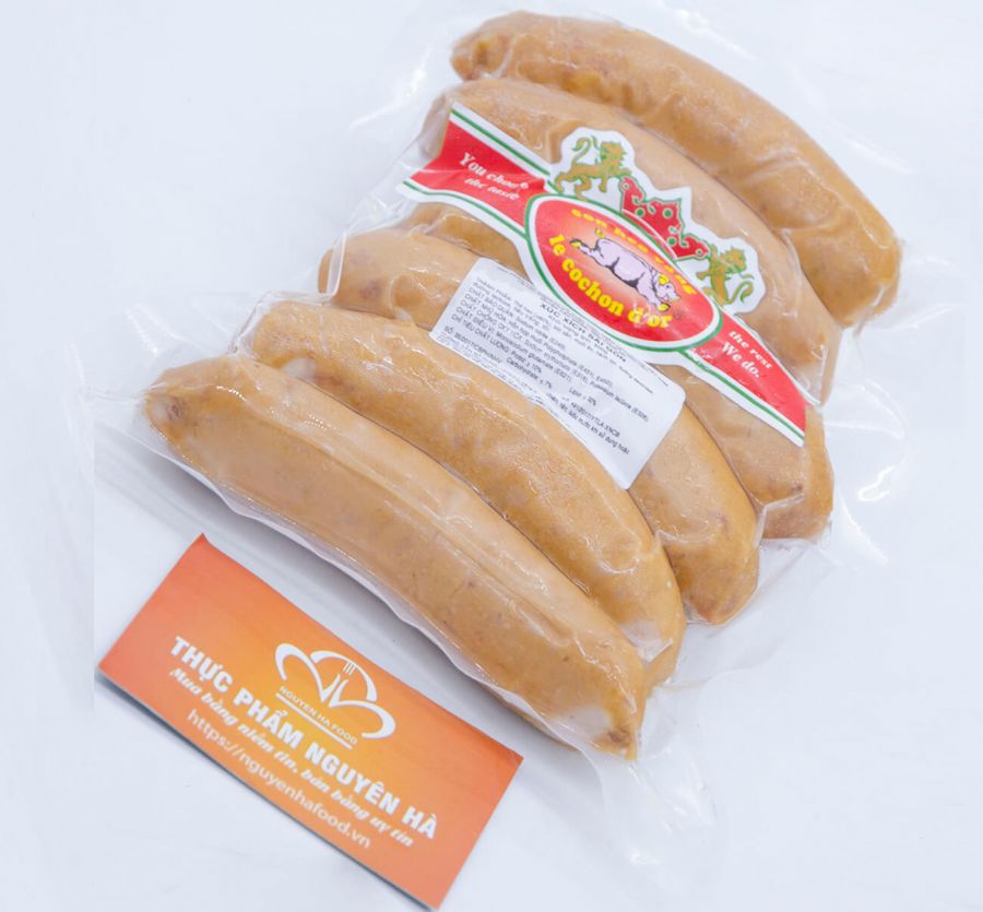 XÚC XÍCH SÀI GÒN XÔNG KHÓI 80GR - SMOKED SAIGONESE SAUSAGE - 500GR/GÓI