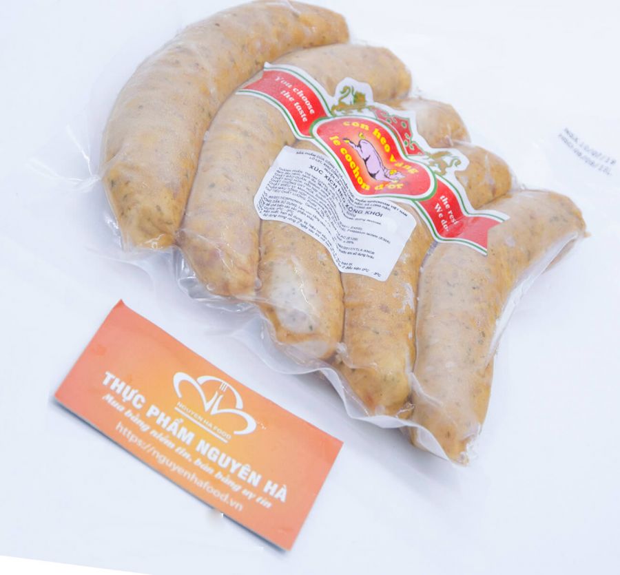 XÚC XÍCH TƯƠI XÔNG KHÓI 100GR - SMOKED FRESH SAUSAGE - 500GR/GÓI